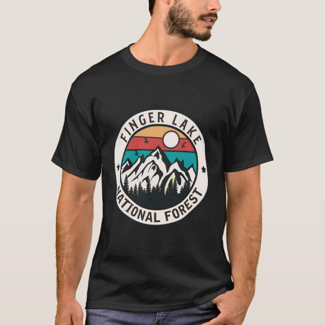 T-shirt Forêt nationale du lac Finger (Devant)