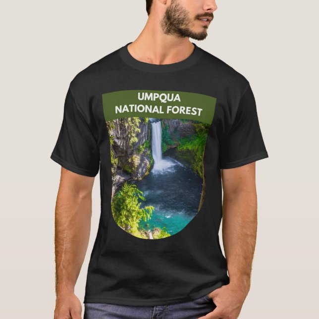 T-shirt Forêt nationale d'Umpqua - Oregon (Devant)