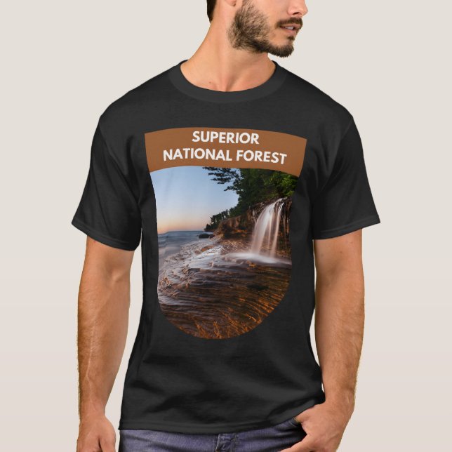 T-shirt Forêt nationale supérieure - Minnesota (Devant)