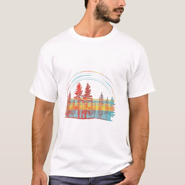 T-shirt Forêt naturelle des arbres Mounta (Devant)