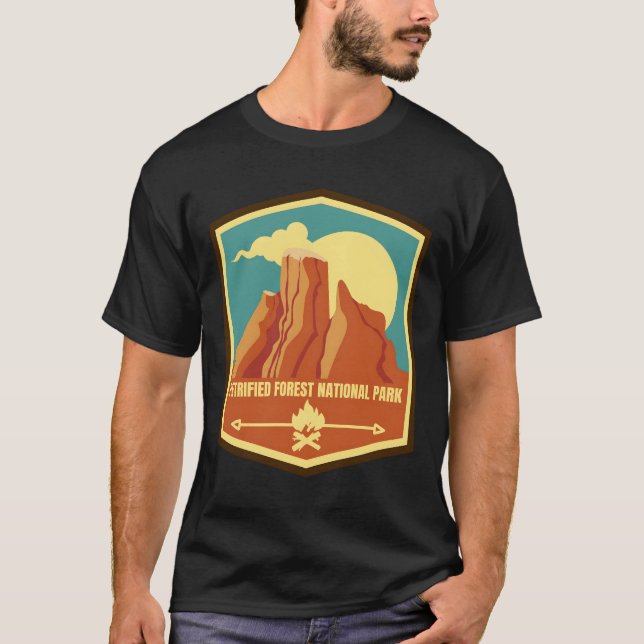 T-shirt Forêt pétrifiée � secrets de la nature (Devant)