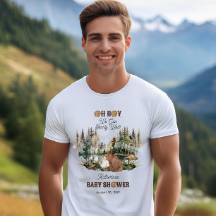 T-shirt Forêt Rustique Oh Garçon Baby shower d'attente rap