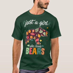 T-shirt Forêt sauvage animale Juste Une Fille Qui Aime Les