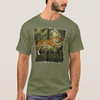 T-shirt Forêt tropicale avec majestueux jaguar !