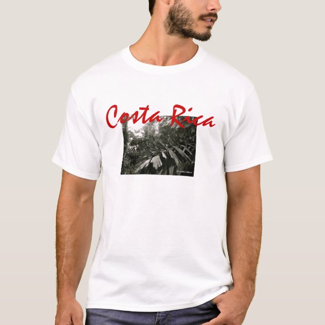 T-shirt - Forêt tropicale de Rica- B/W de côte (Devant)