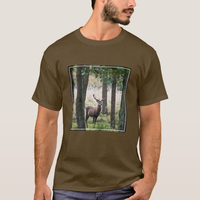 T-shirt Forêt | Woodlands & Red Deer (Devant)