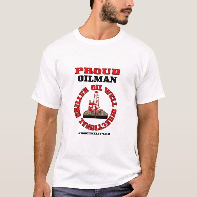 T-shirt Foreuse directionnelle, T-shirt, pétrole puits, (Devant)