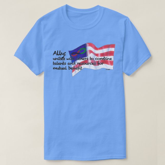 T-shirt Forever African  Forever American  Ally  (Design devant)