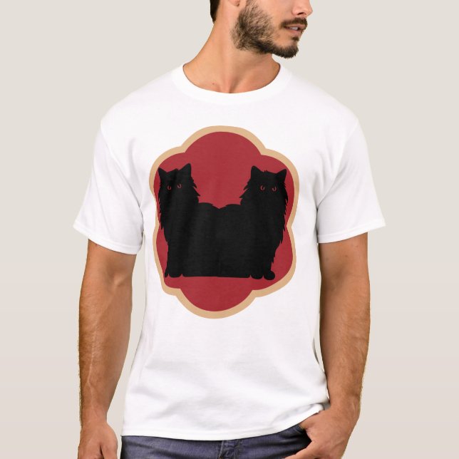 T-shirt Forever Friends Cats Love Design (Devant)