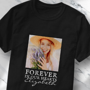 T-shirt Forever in our Hearts Simple Photo personnalisée