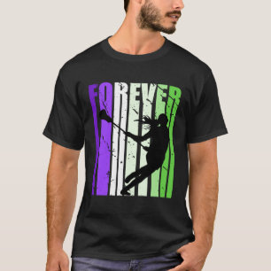 T-shirt Forever Lacrosse Joli Joueur Équipe Sport Sportif