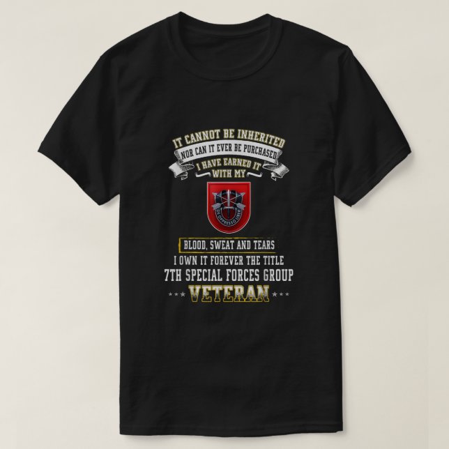 T-shirt Forever Le titre le groupe des forces spéciales Vé (Design devant)