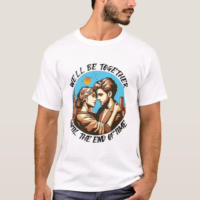 T-shirt Forever Love Men White (Devant)