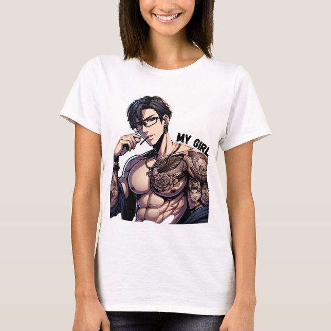 T-shirt Forever Mine - Hot Anime Tattooed Man T-Sh femmes (Devant)