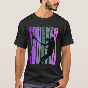 T-shirt Forever Retro Lacrosse Joli Joueur Team Coach Co