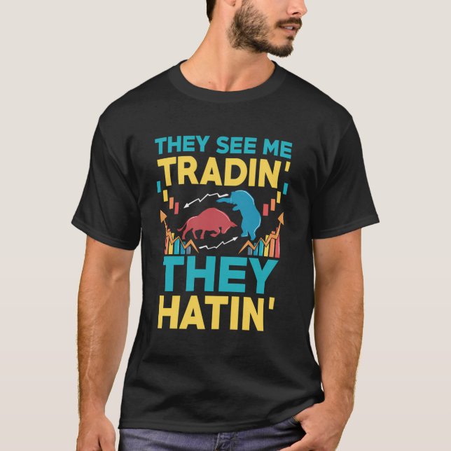 T-shirt Forex des négociateurs stocks (Devant)