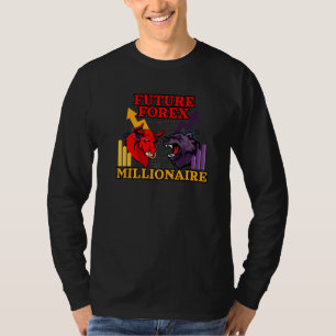 T-shirt Forex Millionaire Inspiré Bull Vs Bear Lié À