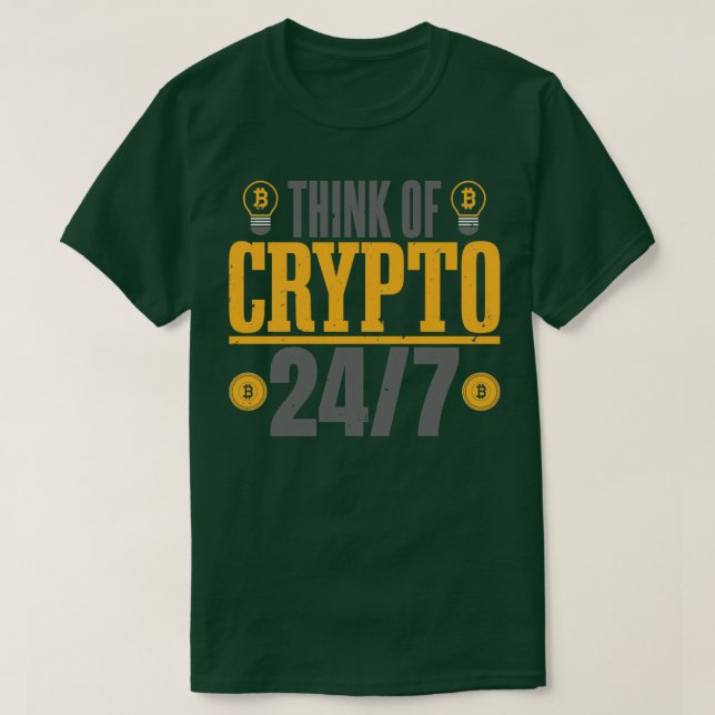 T-shirt Forex Trader Investisseur Crypto 247 Cryptomonnaie (Design devant)
