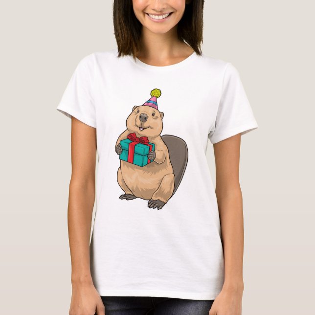 T-shirt Forfait Anniversaire de Castor (Devant)