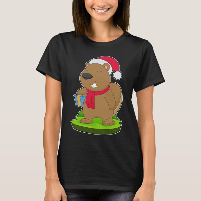 T-shirt Forfait Beaver Christmas (Devant)