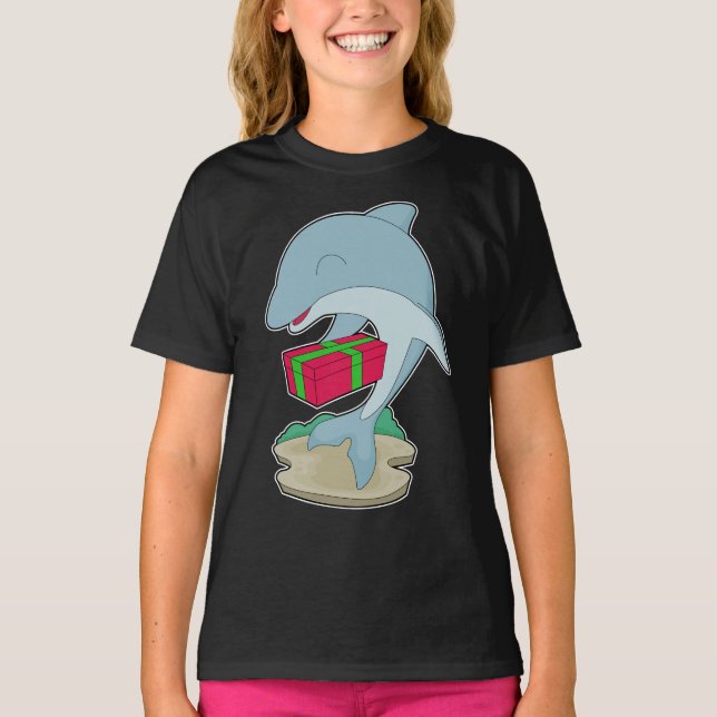 T-shirt Forfait Noël dauphin (Devant)