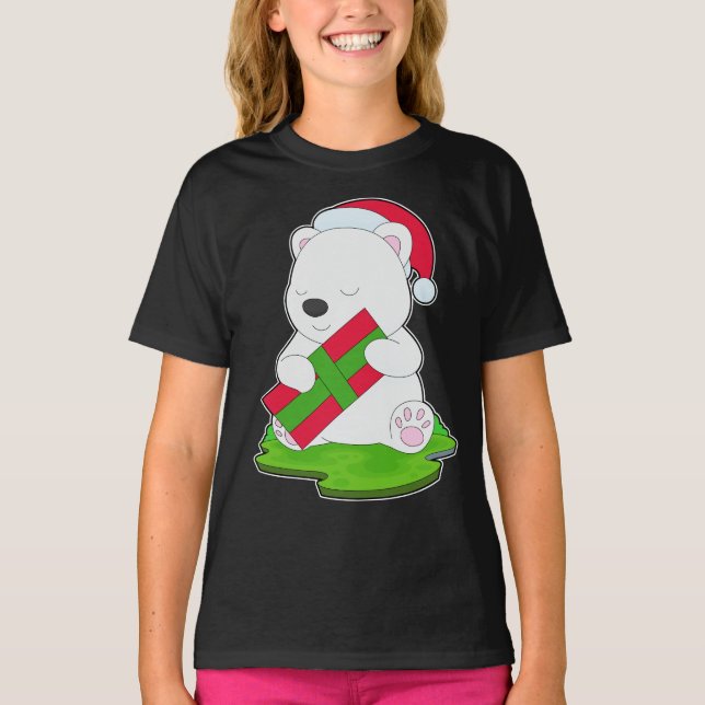 T-shirt Forfait Noel ours Polaire (Devant)