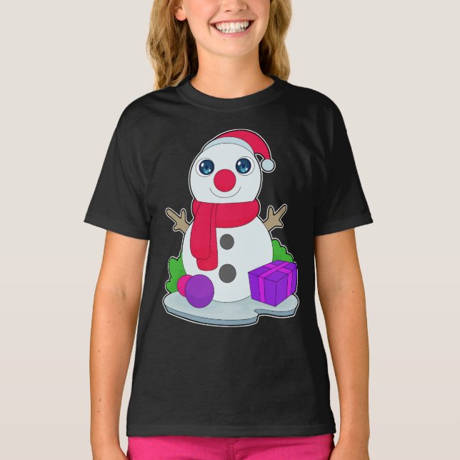 T-shirt Forfait Noël Snowman (Devant)