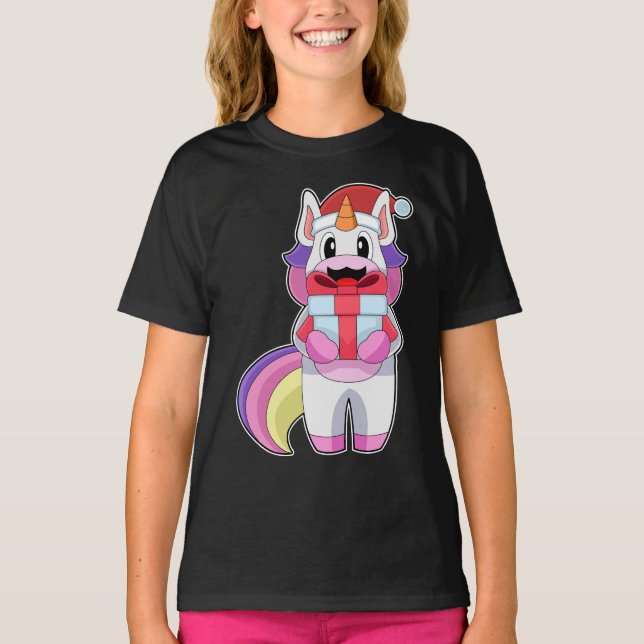 T-shirt Forfait Noël Unicorn (Devant)