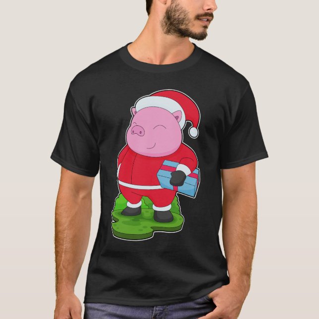 T-shirt Forfait Pig Christmas (Devant)