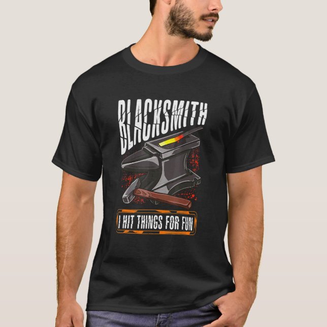 T-shirt Forge De Forge De Forge Pour Metalsmith Touche Des (Devant)