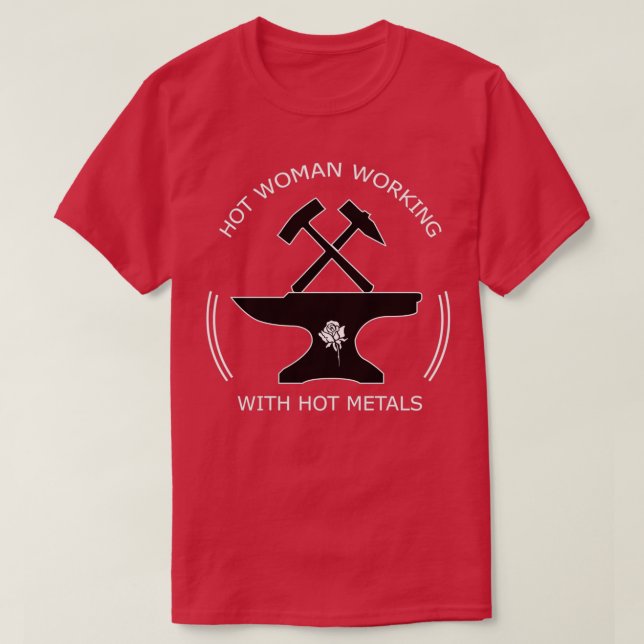 T-shirt Forge de marteau de forge Anvil Blacksmith (Design devant)