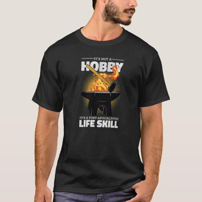 T-shirt Forge Forgeage Ce n'est pas un hobby Forgeron (Devant)