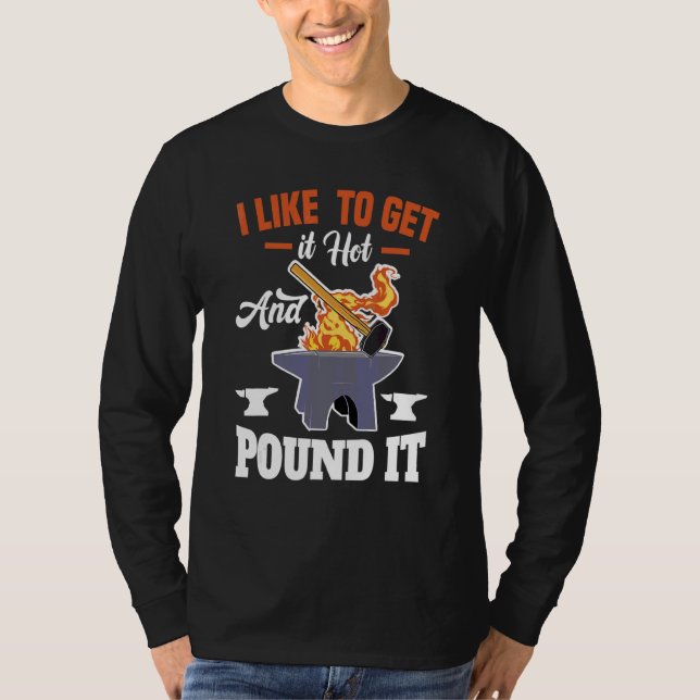 T-shirt Forge Motif Pour Blacksmiths 15 (Devant)