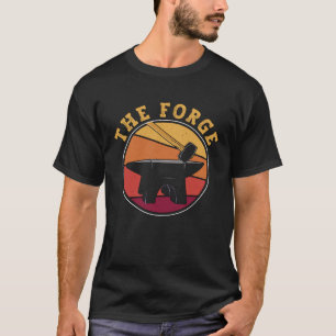 T-shirt Forge Retro aime Horse Farrier Blacksmith Anv