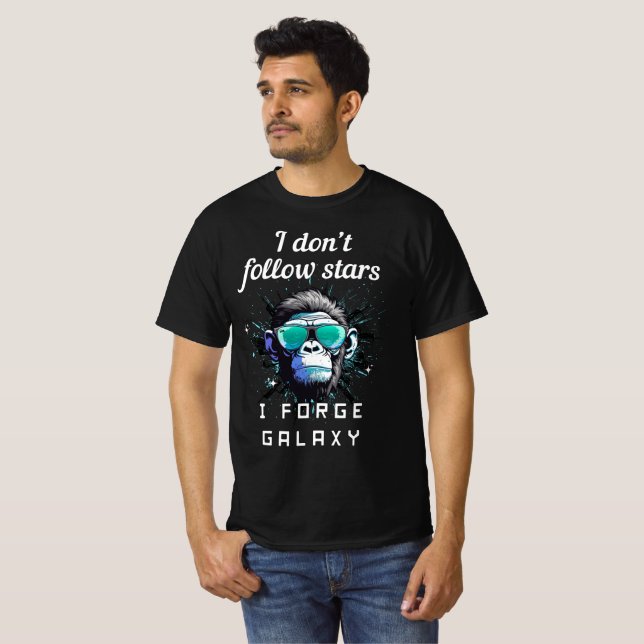 T-shirt Forge Ton Propre Chemin Cosmique (Devant entier)