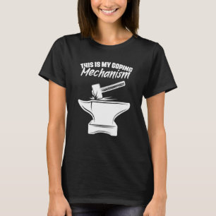 T-shirt Forgeage Enclume Marteau Forge Métallurgie Bl