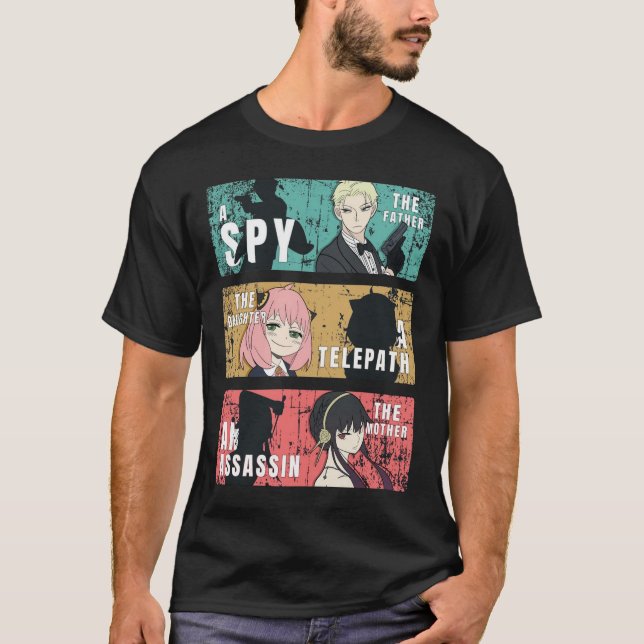 T-shirt Forger Family Anime Pop Art (Devant)