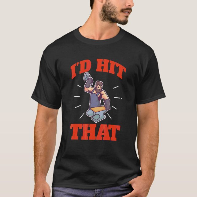 T-shirt Forger Motif Pour Blacksmiths 5 (Devant)