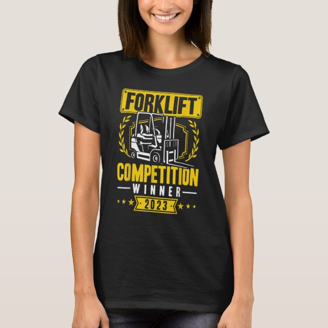 T-shirt Forklift Competition Winner 2023 Certified Forklif (Devant)