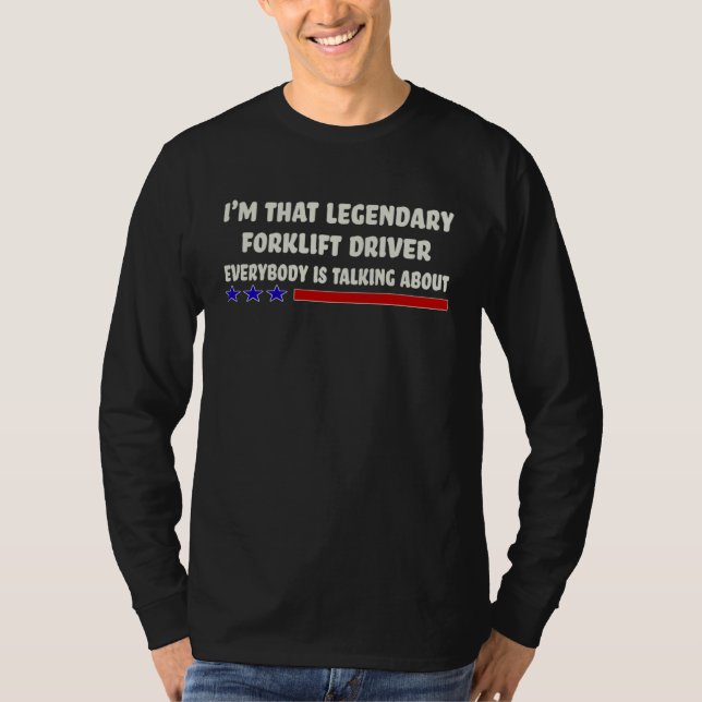 T-shirt Forklift Driver Job Title Employee (Devant)