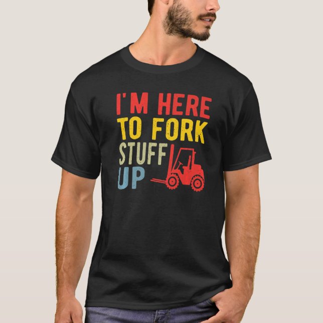 T-shirt Forklift Driver Warehouse Worker Certified Forklif (Devant)