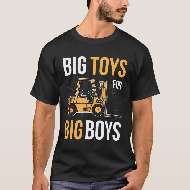 T-shirt Forklift idées cadeaux de conducteur Big Toys pour (Devant)