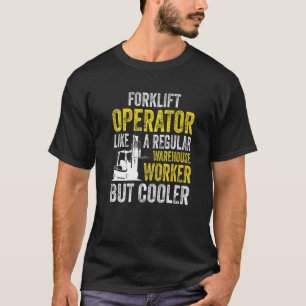 T-shirt Forklift opérateur chariot élévateur à fourche cer