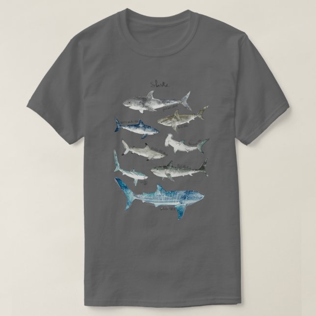 T-shirt Format paysage requins (Design devant)