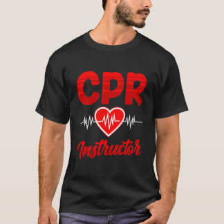 T-shirt Formateur en RCR Cours Coach Soins d'Urgence Premi