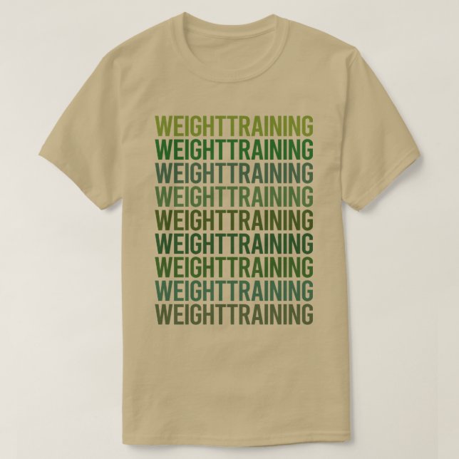T-shirt Formation au poids du texte vert (Design devant)