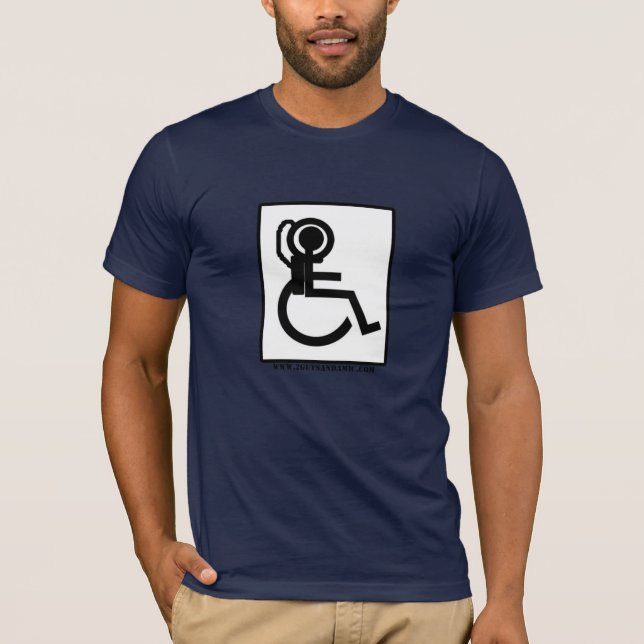 T-shirt Formation d'astronaute de fauteuil roulant (Devant)