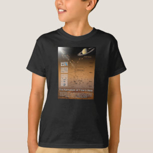 T-shirt Formation de la lune de Saturn de planète de la