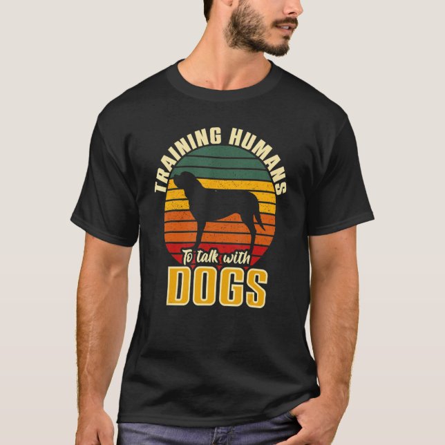 T-shirt Formation Des Humains À Parler Avec Des Chiens Ent (Devant)