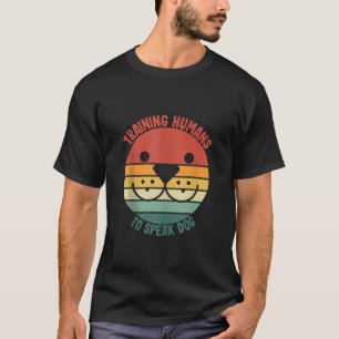 T-shirt Formation des humains à parler chien rétro Débarde